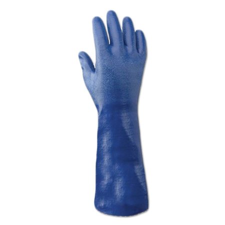 Showa SHOWA NSK24 Blue 14 Rough Finish Nitrile Gloves, 12PK NSK24-10
